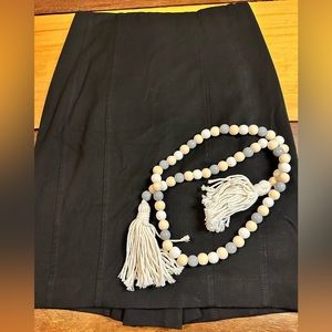 Women’s Size 4 Black Pencil Skirt with Back Pleat from Express